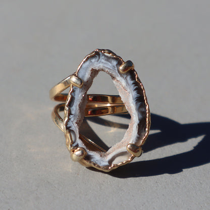 Druzy Geode Ring