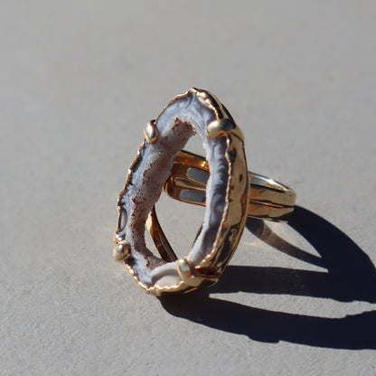 Druzy Geode Ring