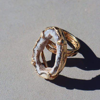 Druzy Geode Ring