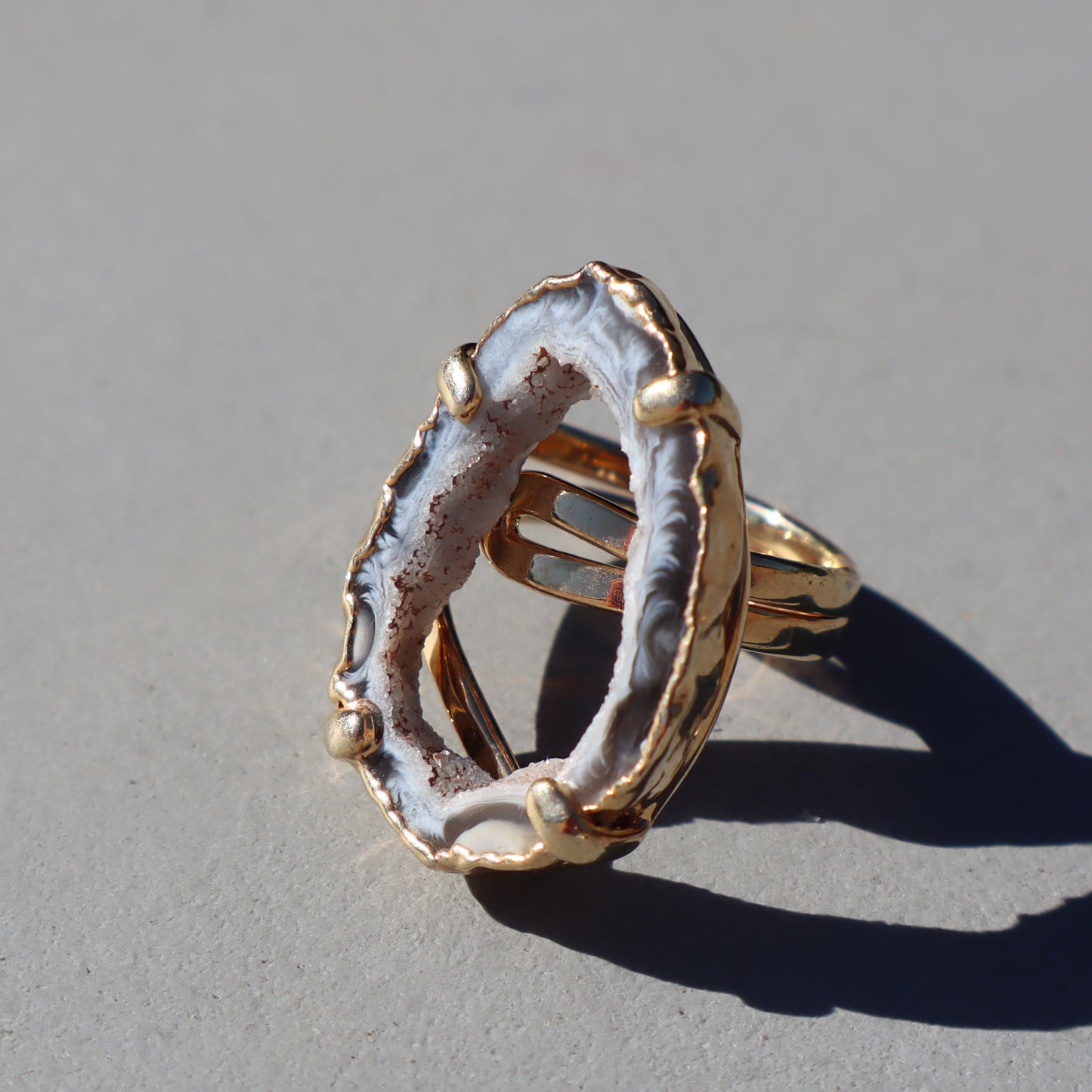 Druzy Geode Ring