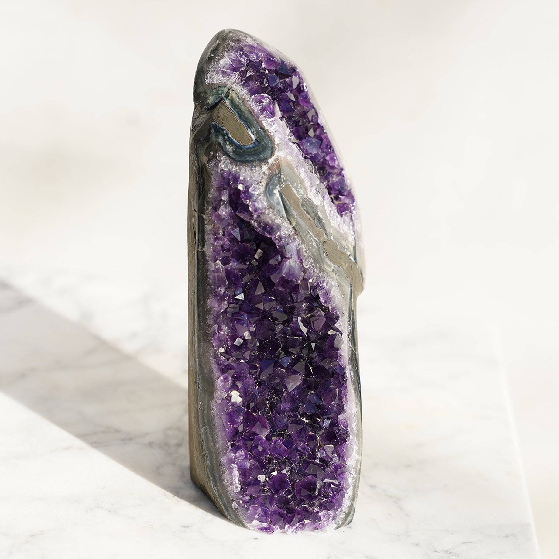 Unique Mineral Amethyst Geode Tower for sale - Deepest Earth