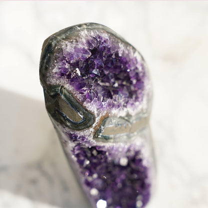 Unique Mineral Amethyst Geode Tower for sale - Deepest Earth