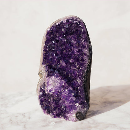SIRIUS Rare shape amethyst geode for sale from Uruguay - Deepest Earth