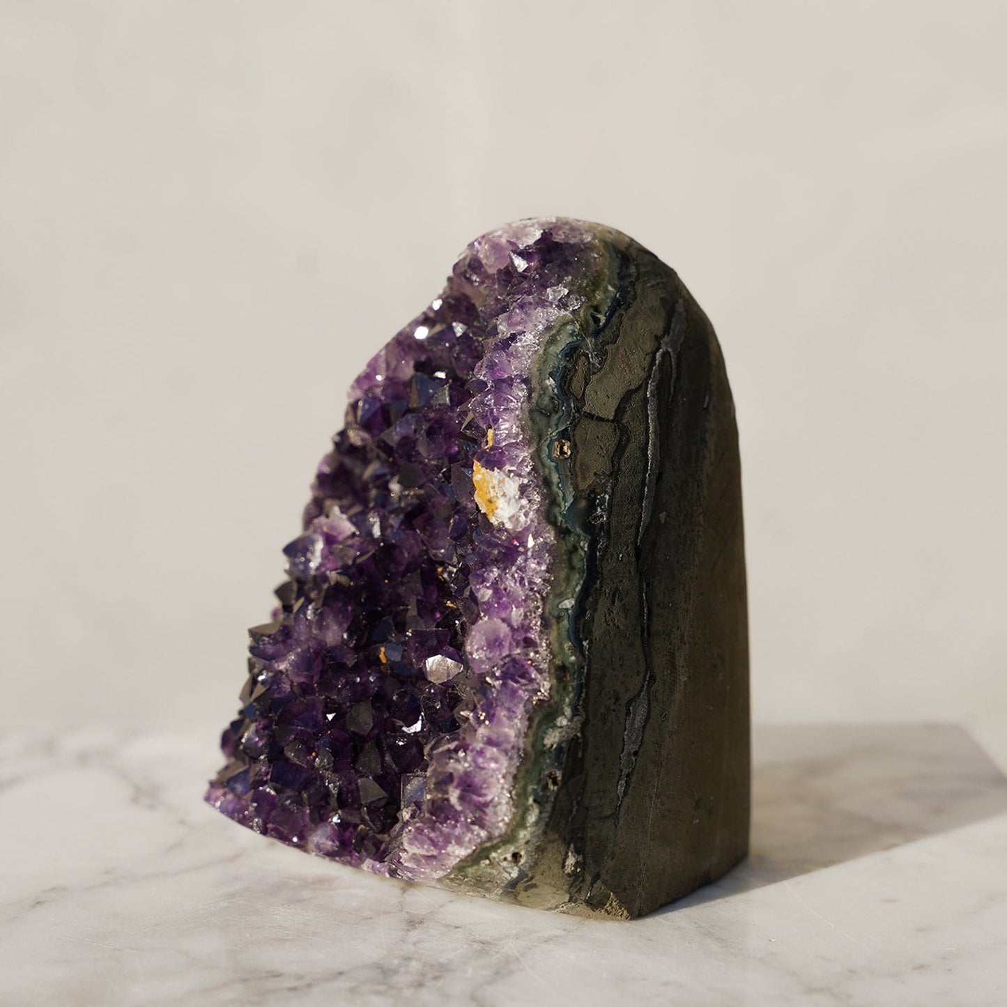 SERENE Crystal Pyramid Amethyst Geode Collection - Deepest Earth