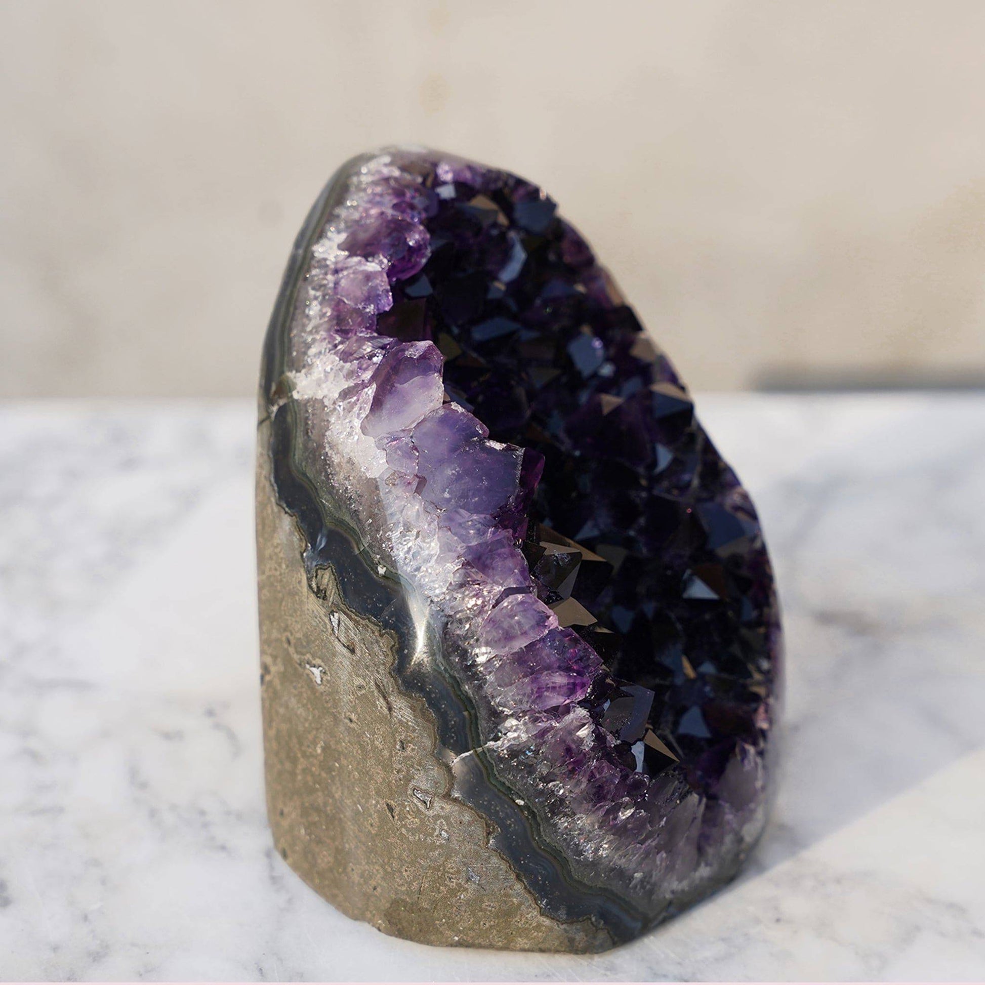 BUDDHA Cut Base Amethyst Geode Collection from Uruguay