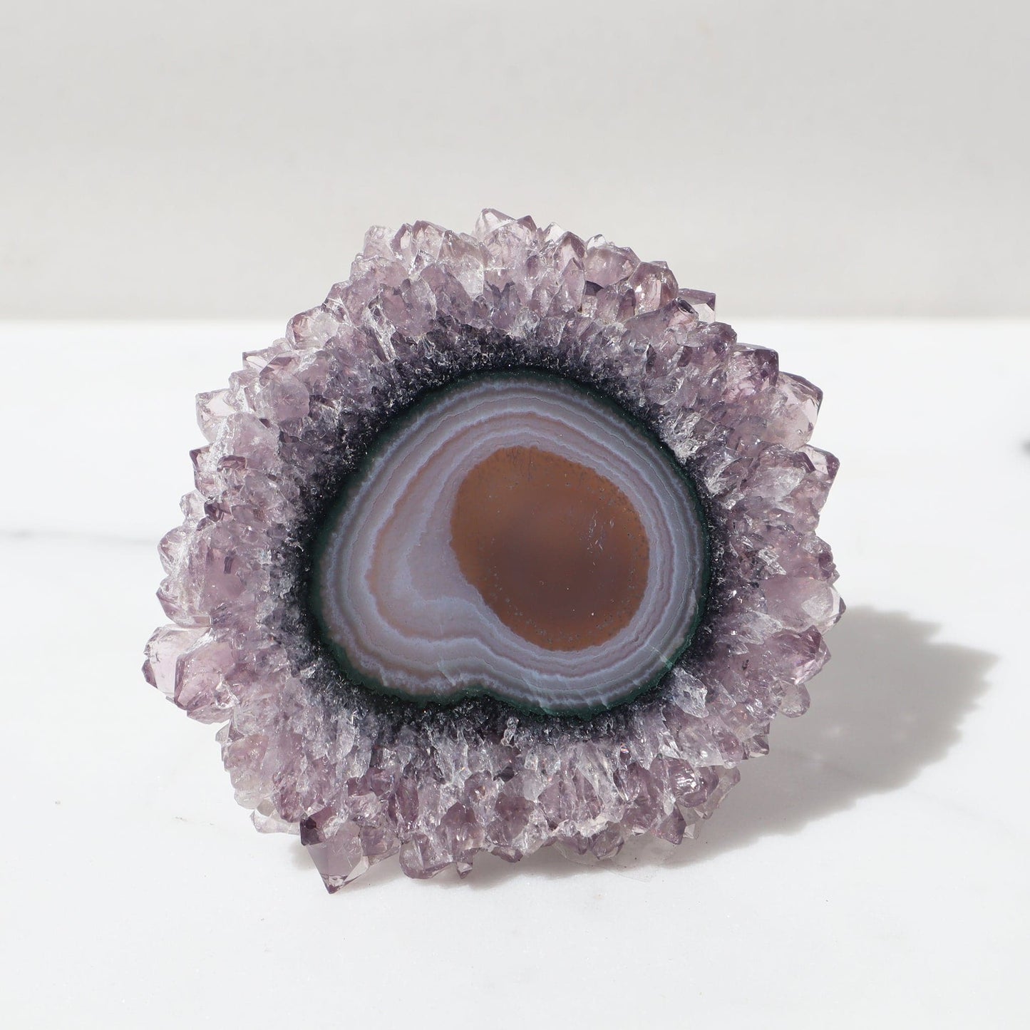 Rare Amethyst Stalactite Slice High Quality - Deepest Earth