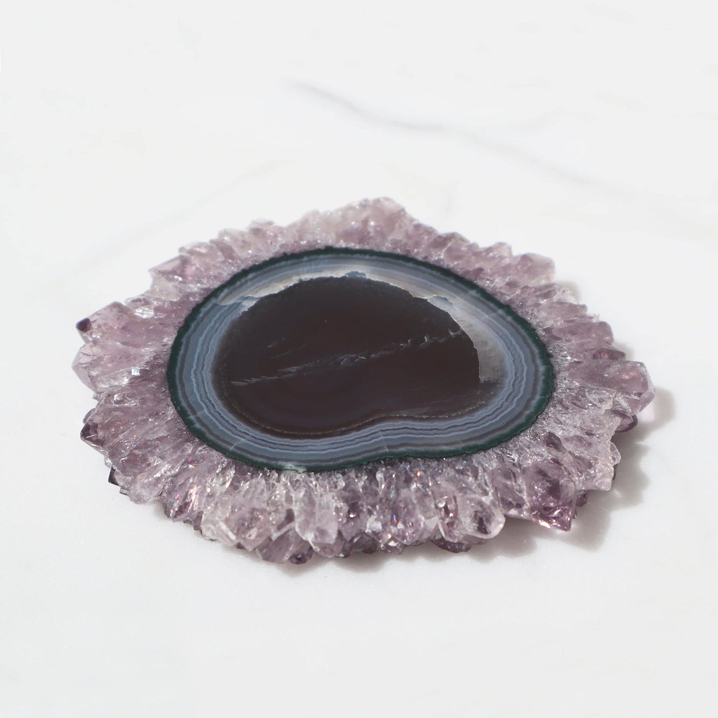 Rare Amethyst Stalactite Slice High Quality - Deepest Earth