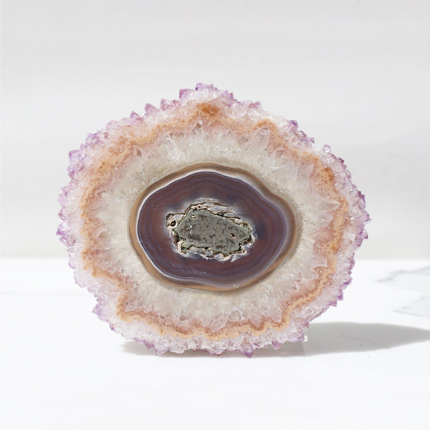 AGATE AND QUARTZ STALACTITE EYE - Deepest Earth