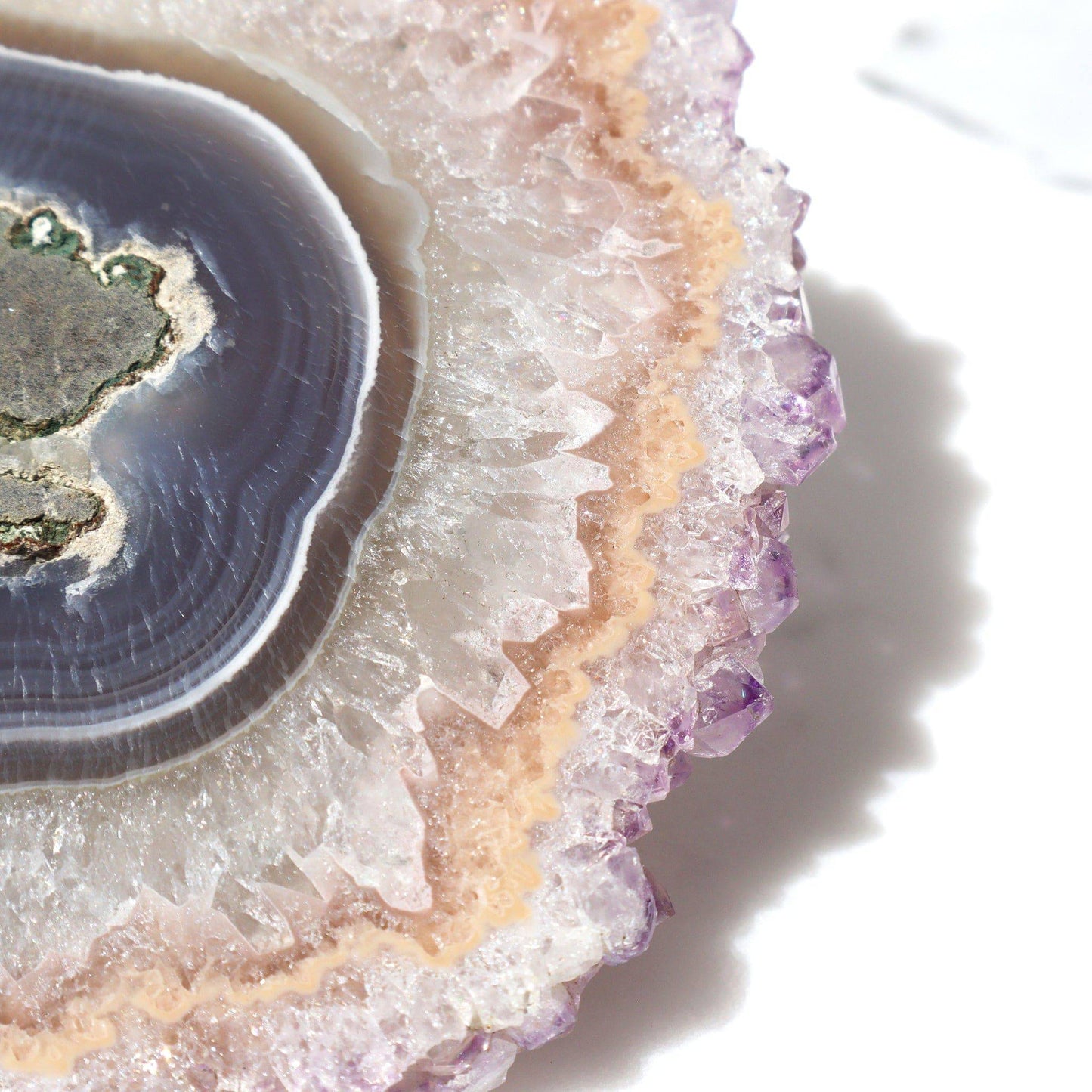 AGATE AND QUARTZ STALACTITE EYE - Deepest Earth