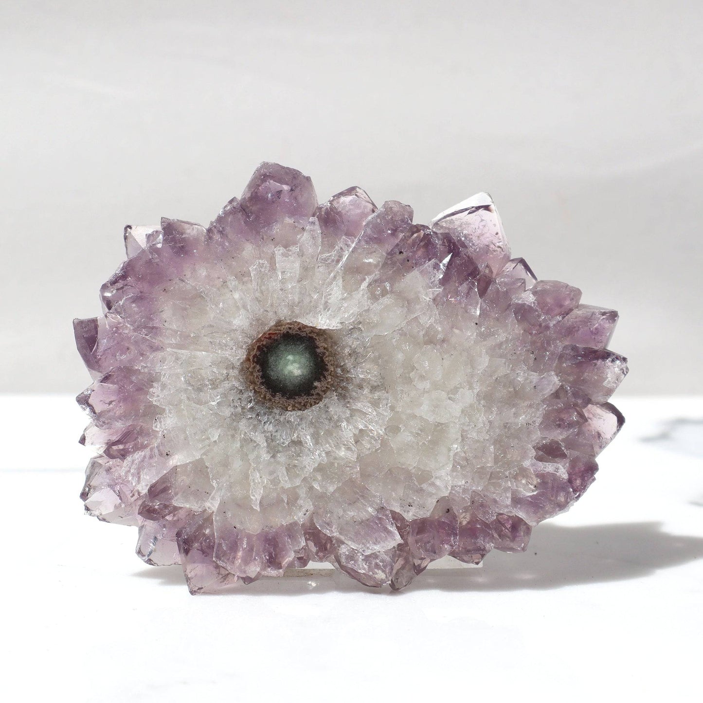 Amethyst Stalactite Slice Crystals Flower