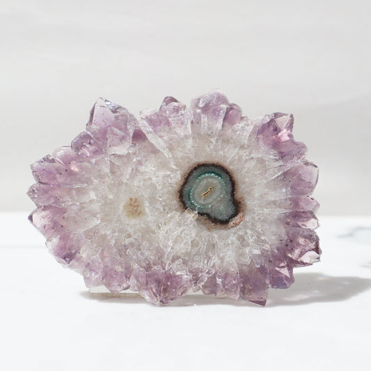 Amethyst Stalactite Slice Crystals Flower