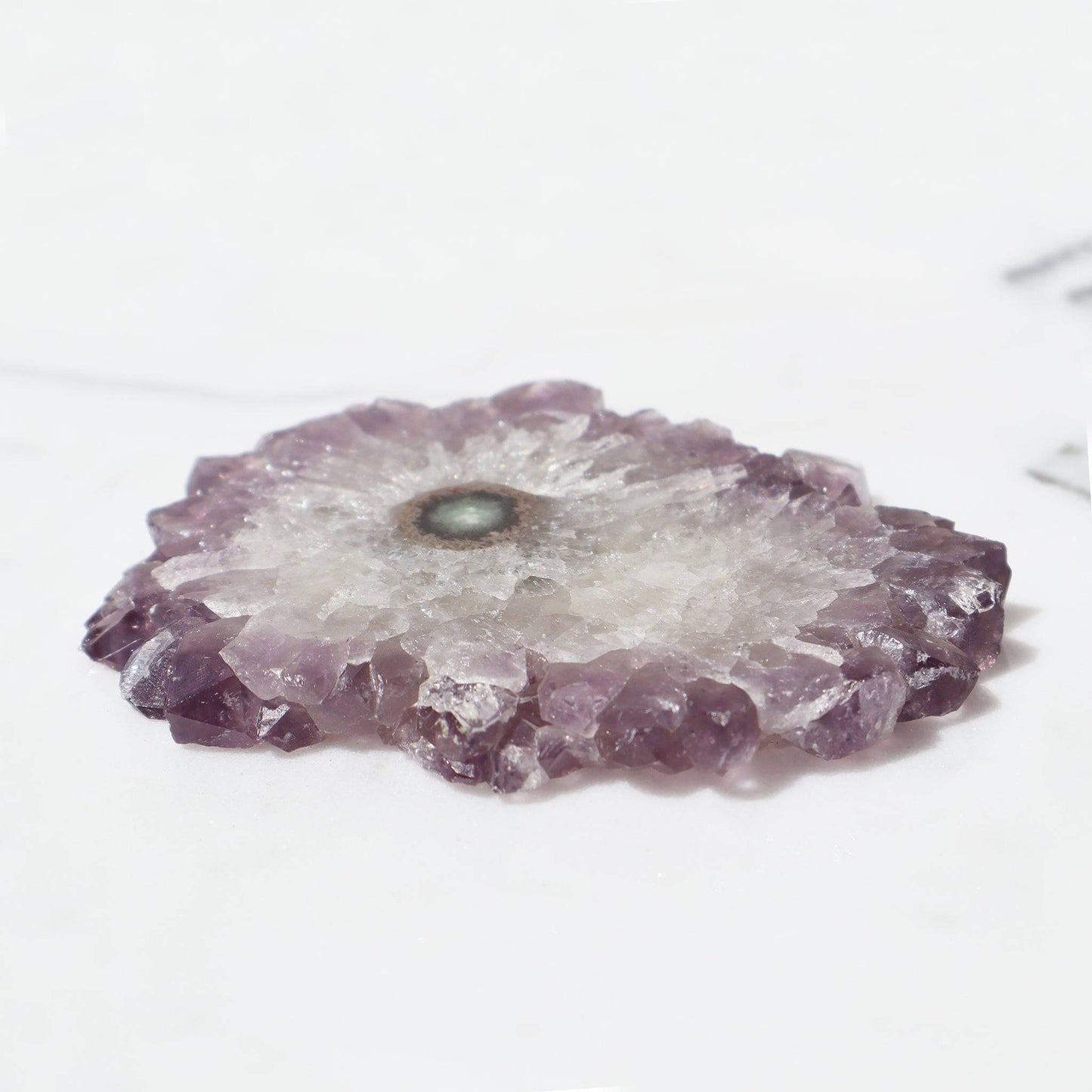 Amethyst Stalactite Slice Crystals Flower