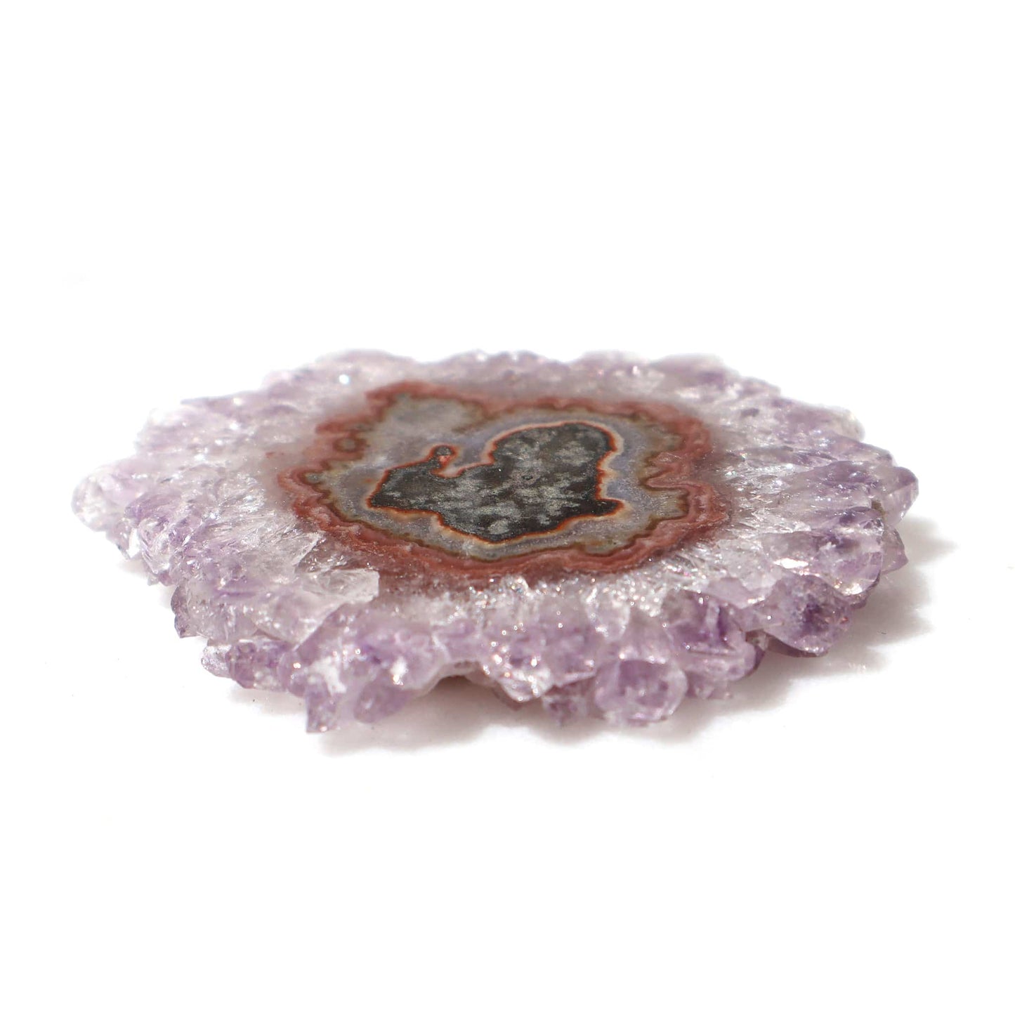 Delicate Crystal Flower Stalactite Slice