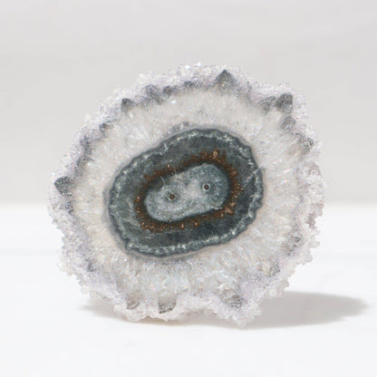 Gorgeous Green-Blue Agate Center Stalactite - Deepest Earth