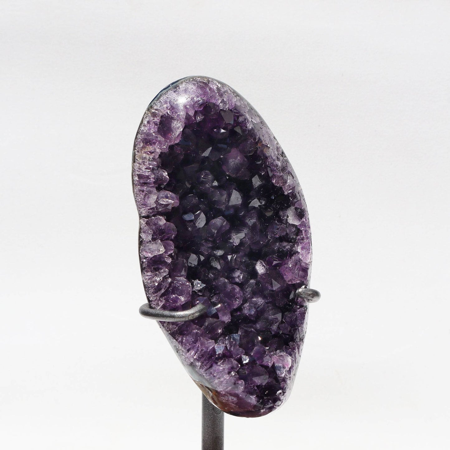 Cluster Amethyst on Stand from Uruguay l Deepest Earth