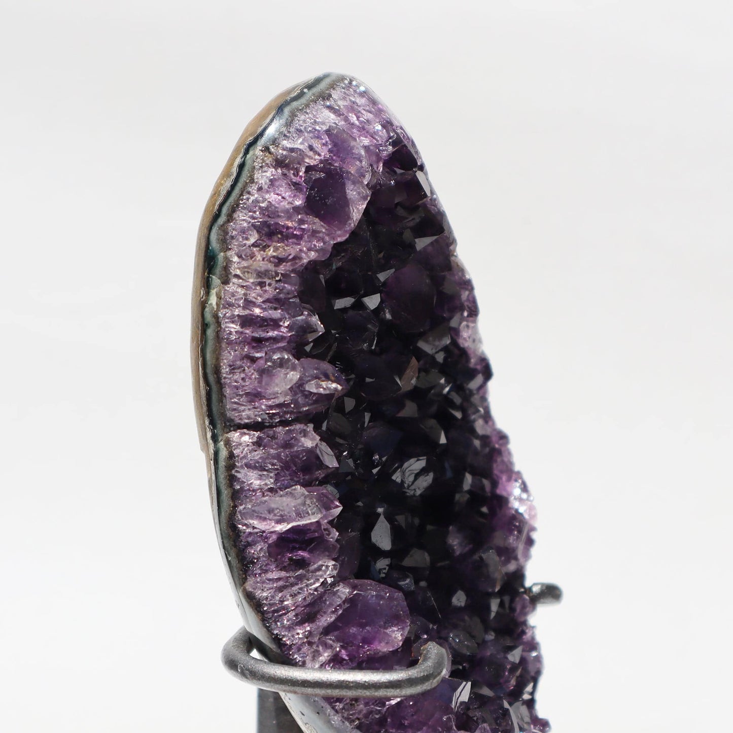 Cluster Amethyst on Stand from Uruguay l Deepest Earth