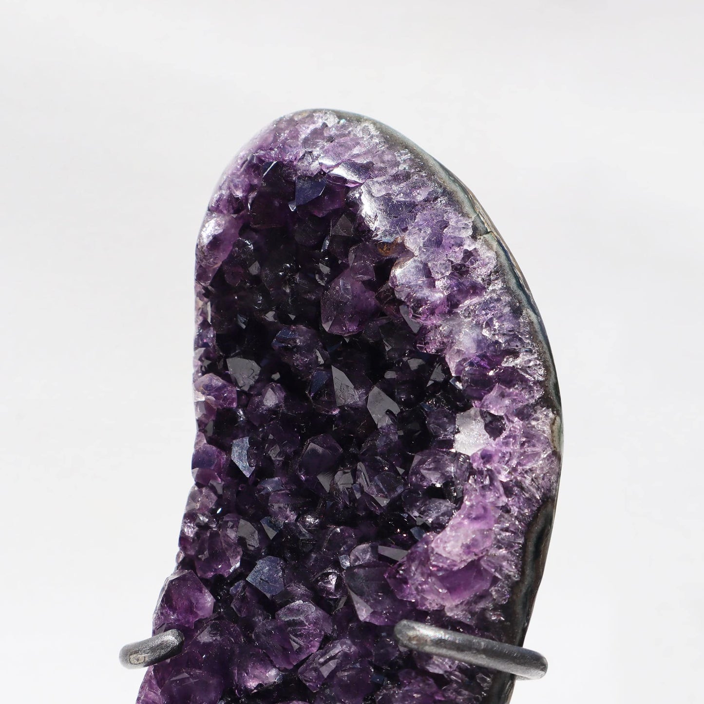 Cluster Amethyst on Stand from Uruguay l Deepest Earth