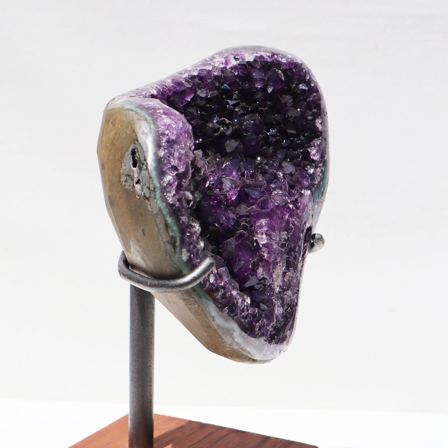 Rare Abstract Heart-Shaped Amethyst Fragment 