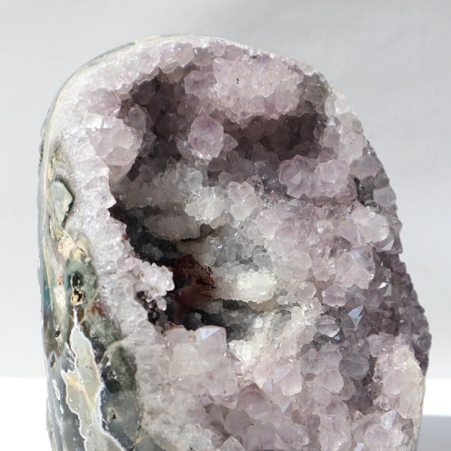 Pink Princess with Side Crystals Aperture - Deepest Earth