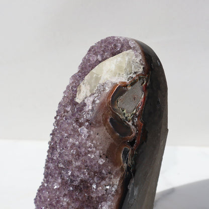 Geode - Jasper and Calcite, rare for sale - Deepest Earth