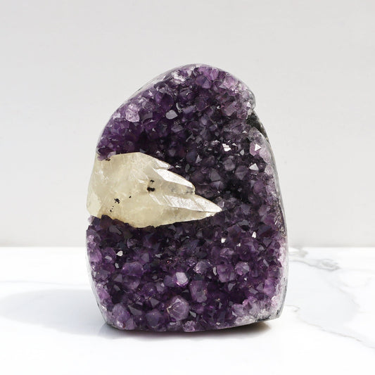 Rare geode amethyst large calcite - Deepest Earth