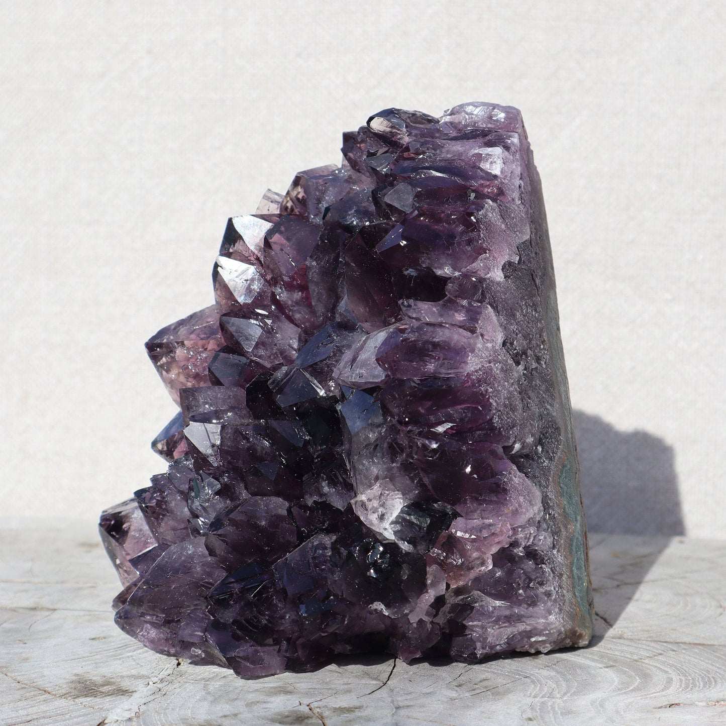 outland raw cluster basalt cut base amethyst unpolished agate