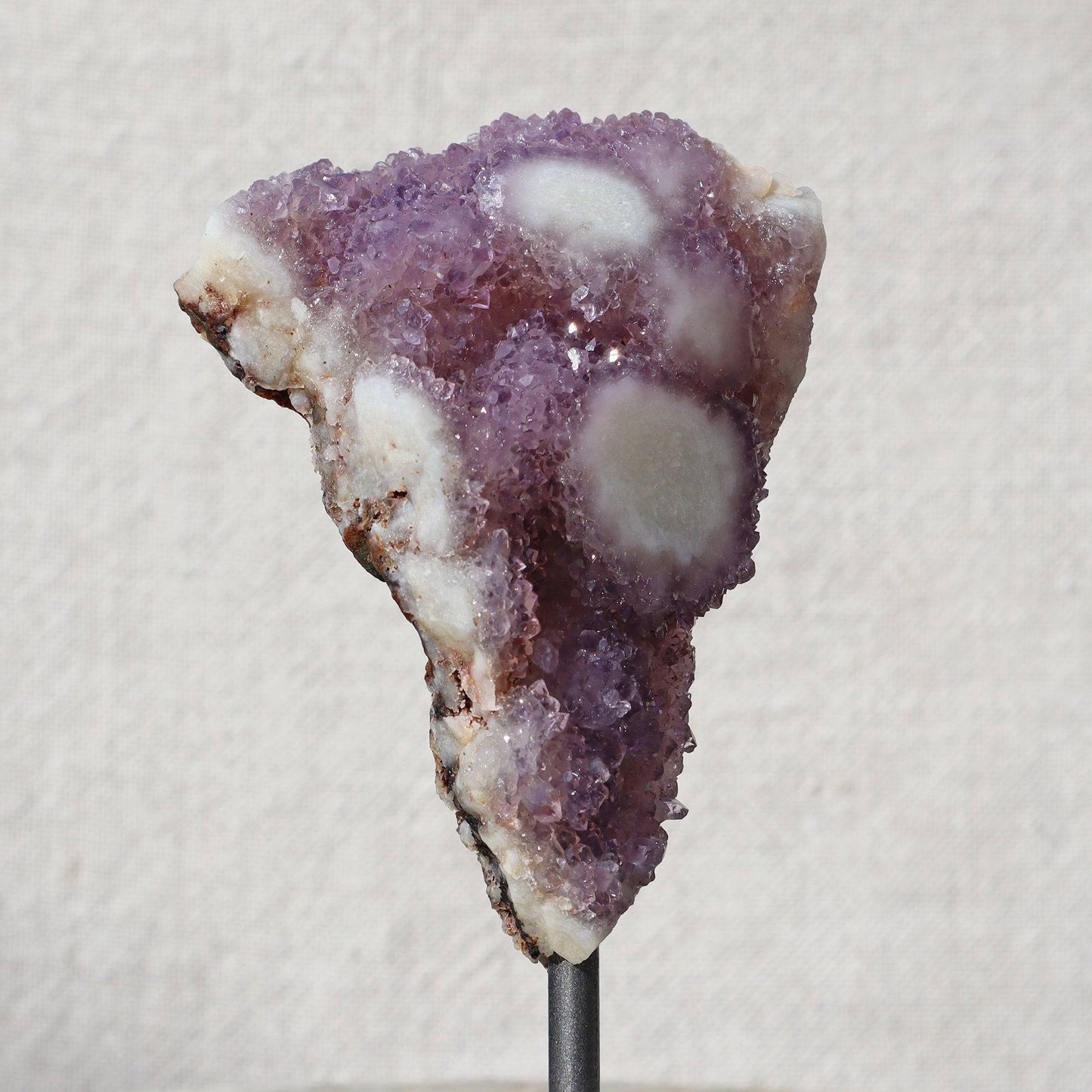 Amethyst purple pizza geode fragment mineral rare home decor - Deepest Earth