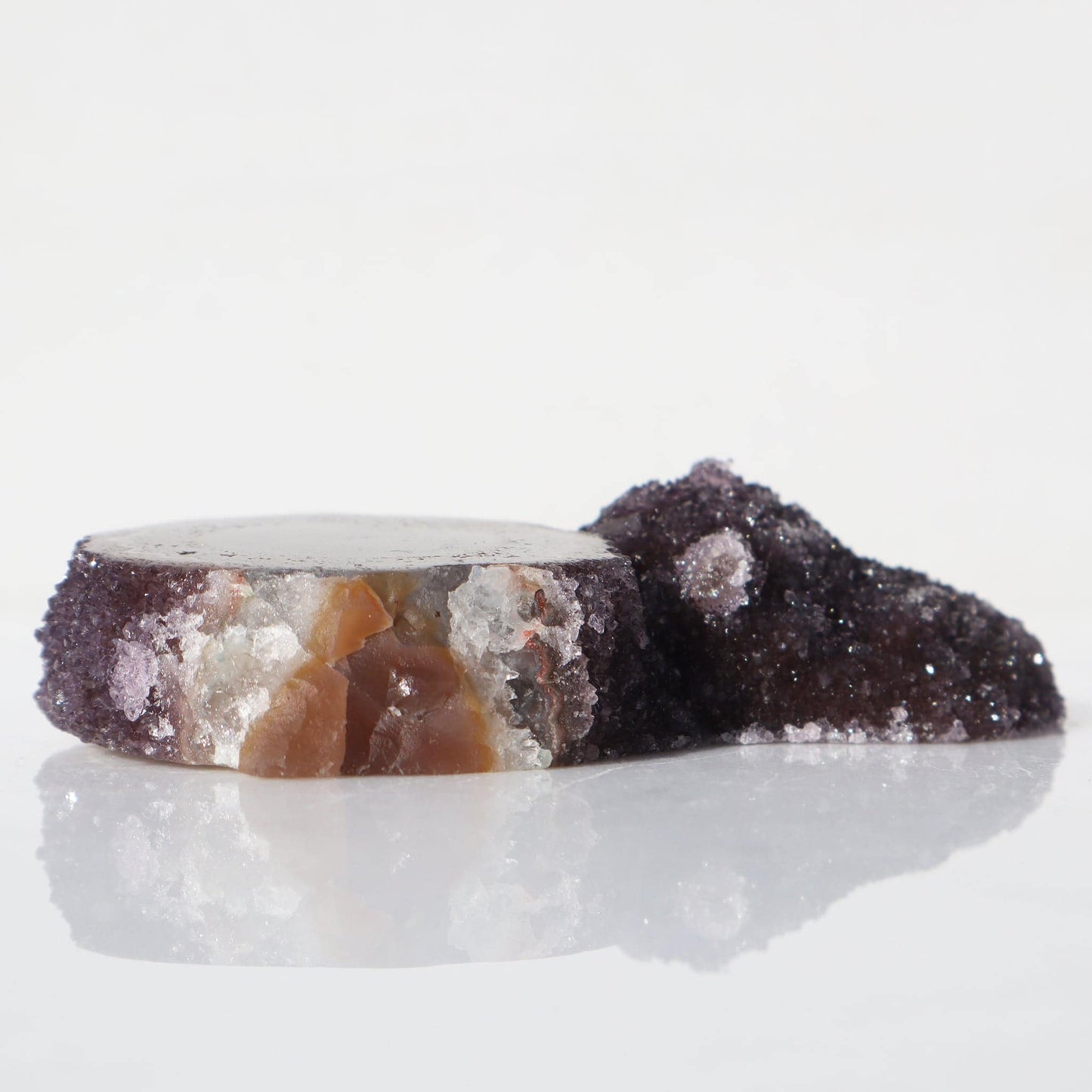 RARE SHAPED AMETHYST SLICE - Deepest Earth